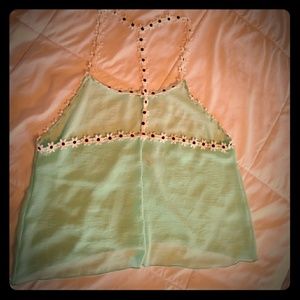 Sheer, Halter, Summer Top, T Back